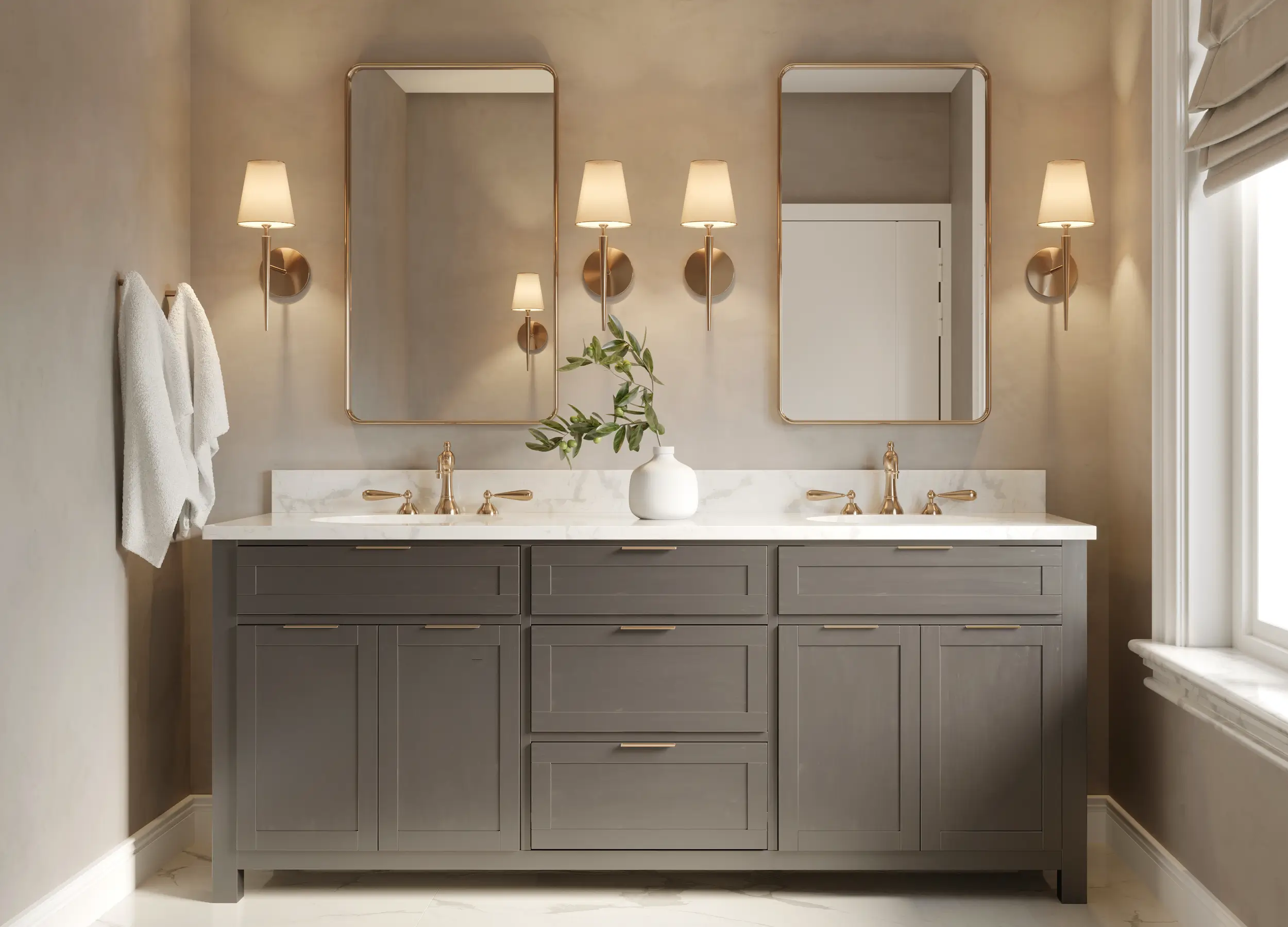 modern vanity bathroom