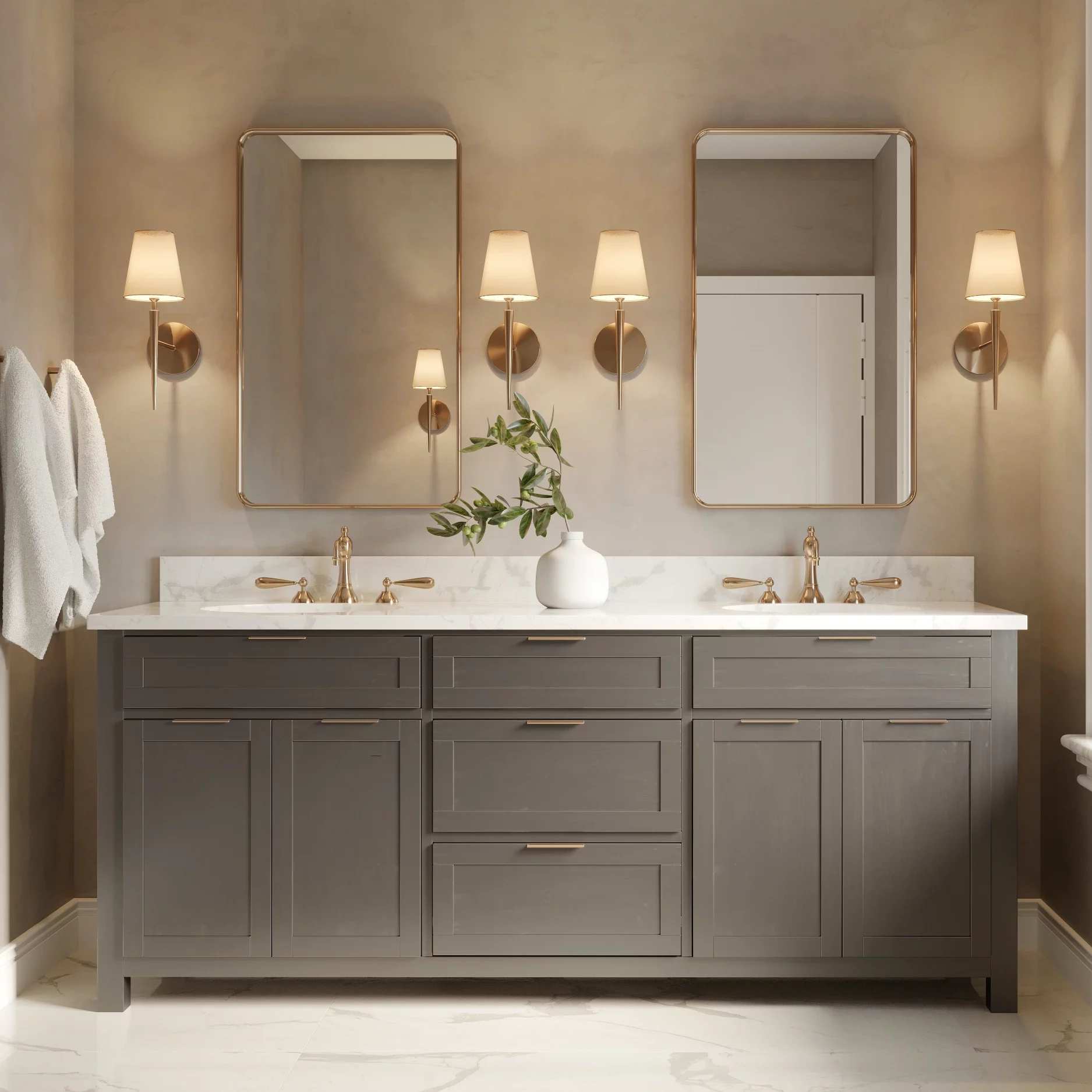 modern vanity bathroom